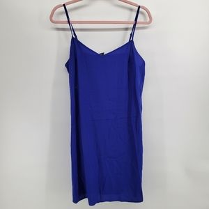 French connection blue slip mini dress 8